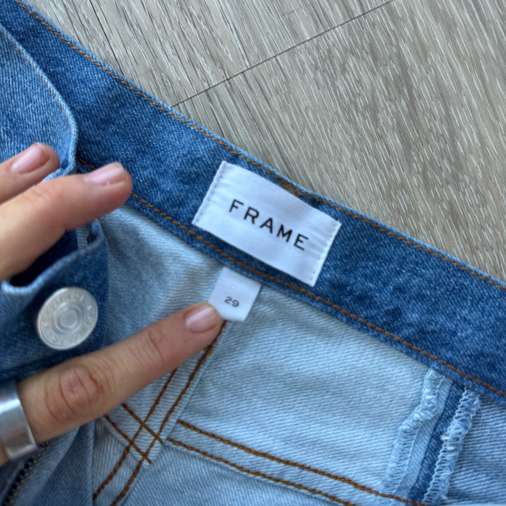 Frame two tone wide leg jeans - Picture 4 of 7